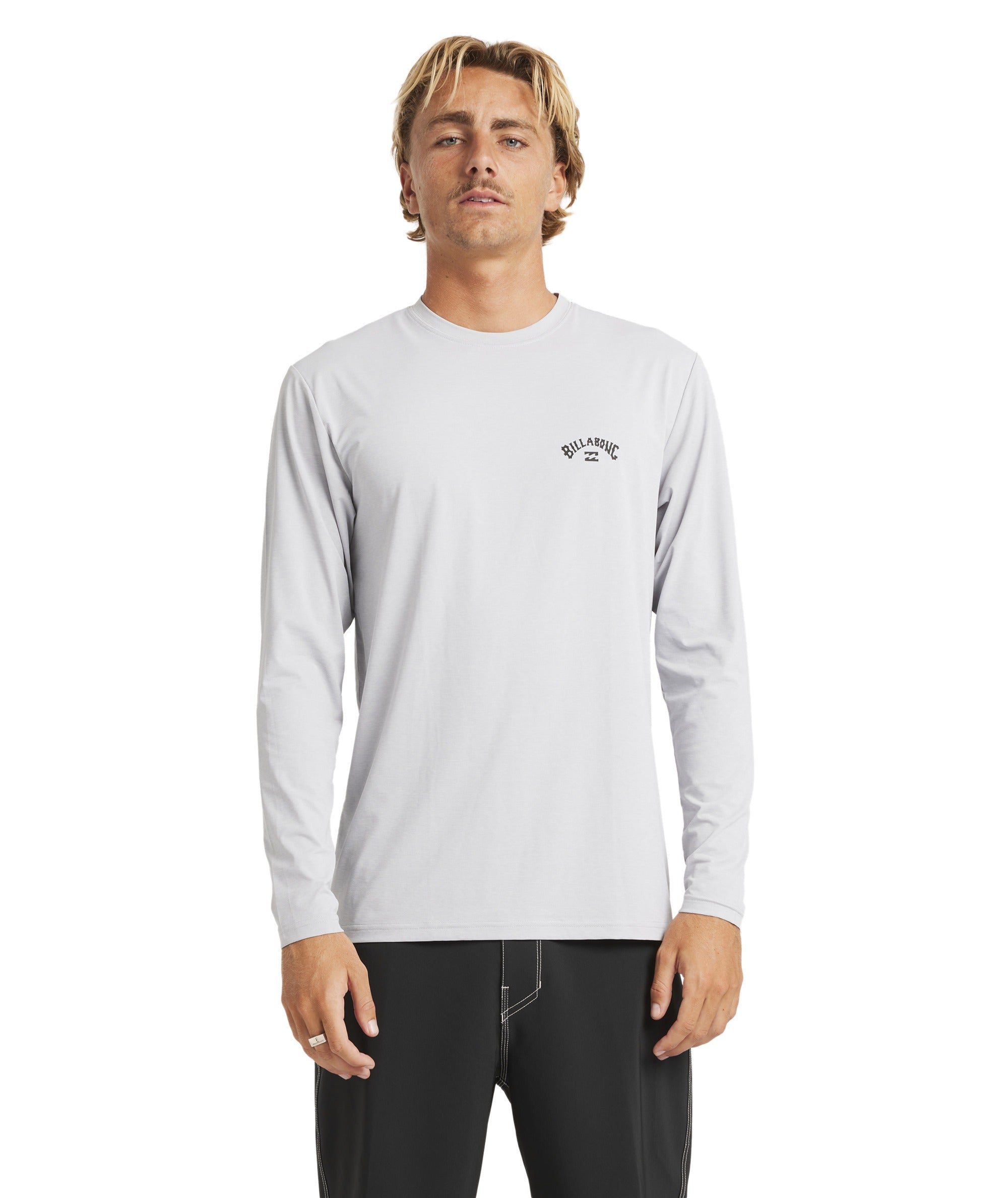 Billabong Shoreline Lf Ls in LIGHT GREY HEATHER