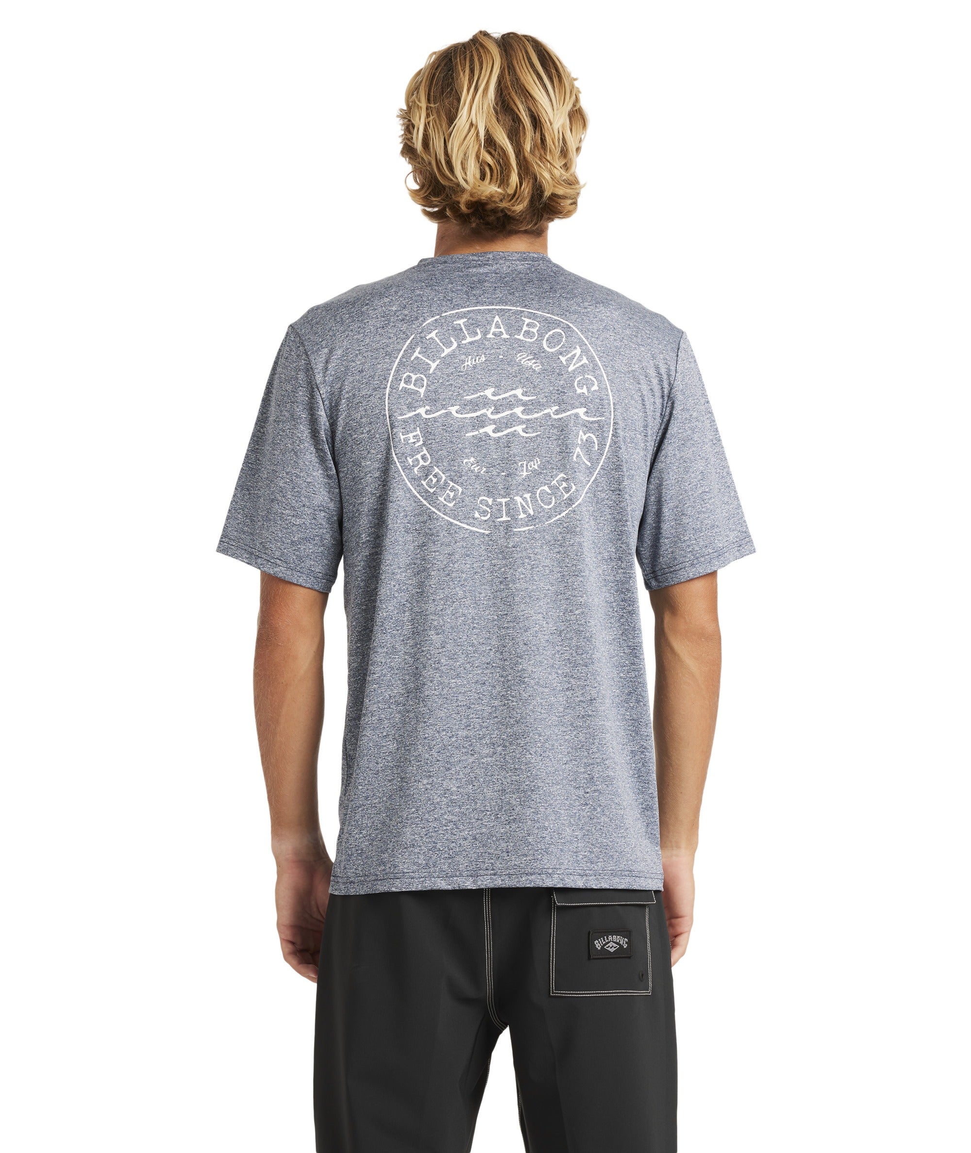 Billabong Big Wave Daz Lf Ss in NAVY HEATHER