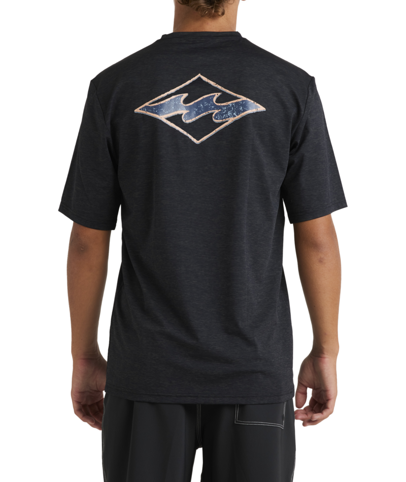 Billabong Diamond Shoreline Lf Ss in BLACK HEATHER