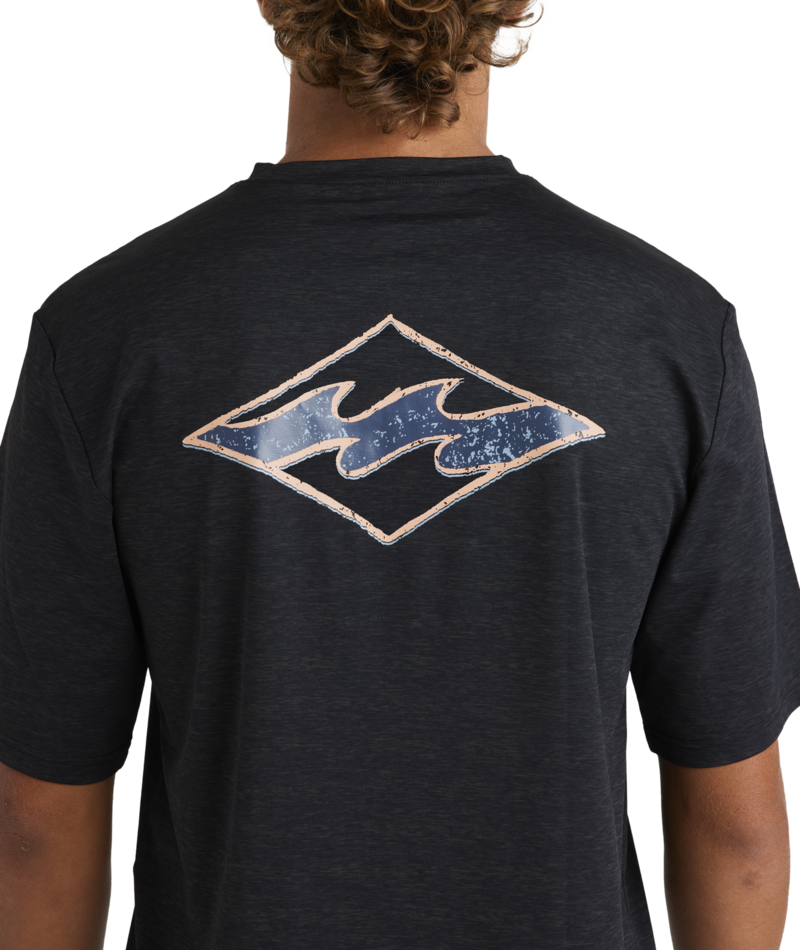 Billabong Diamond Shoreline Lf Ss in BLACK HEATHER