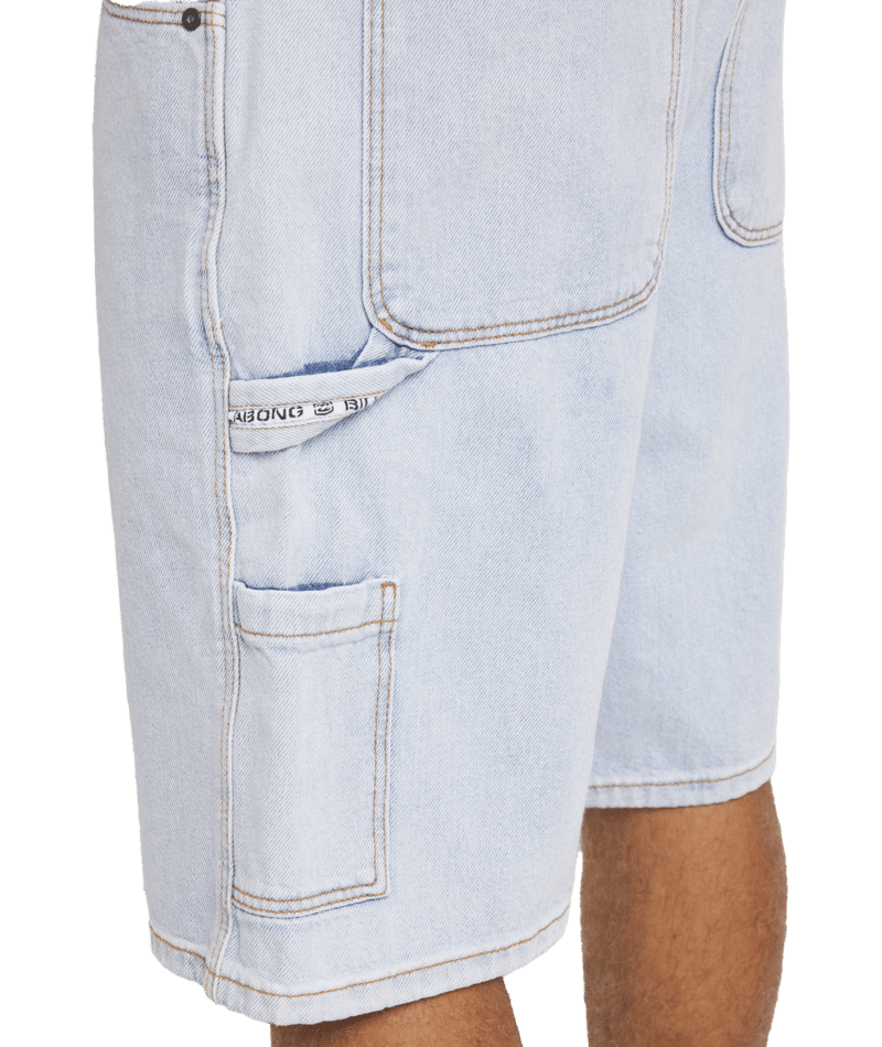 Billabong Bad Dog Workwear Short in STONE BLUE