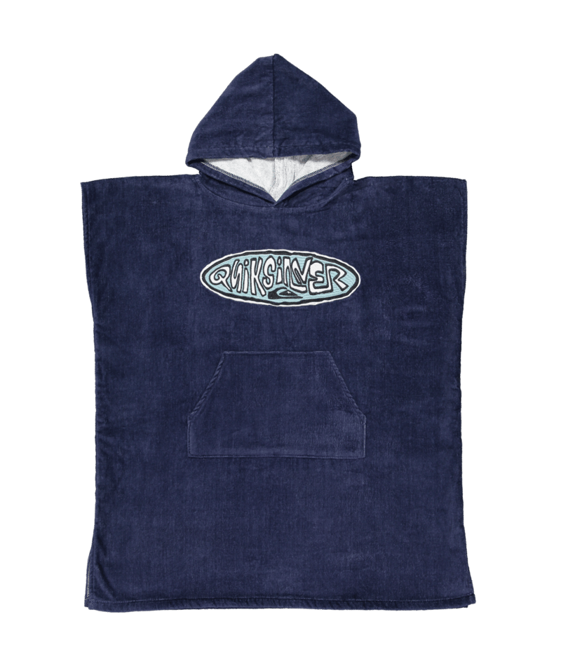 Quiksilver Waxheads Hooded Towel Yth in MOOD INDIGO
