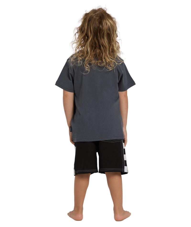 Quiksilver Retro Stack Ss Boy in IRON GATE
