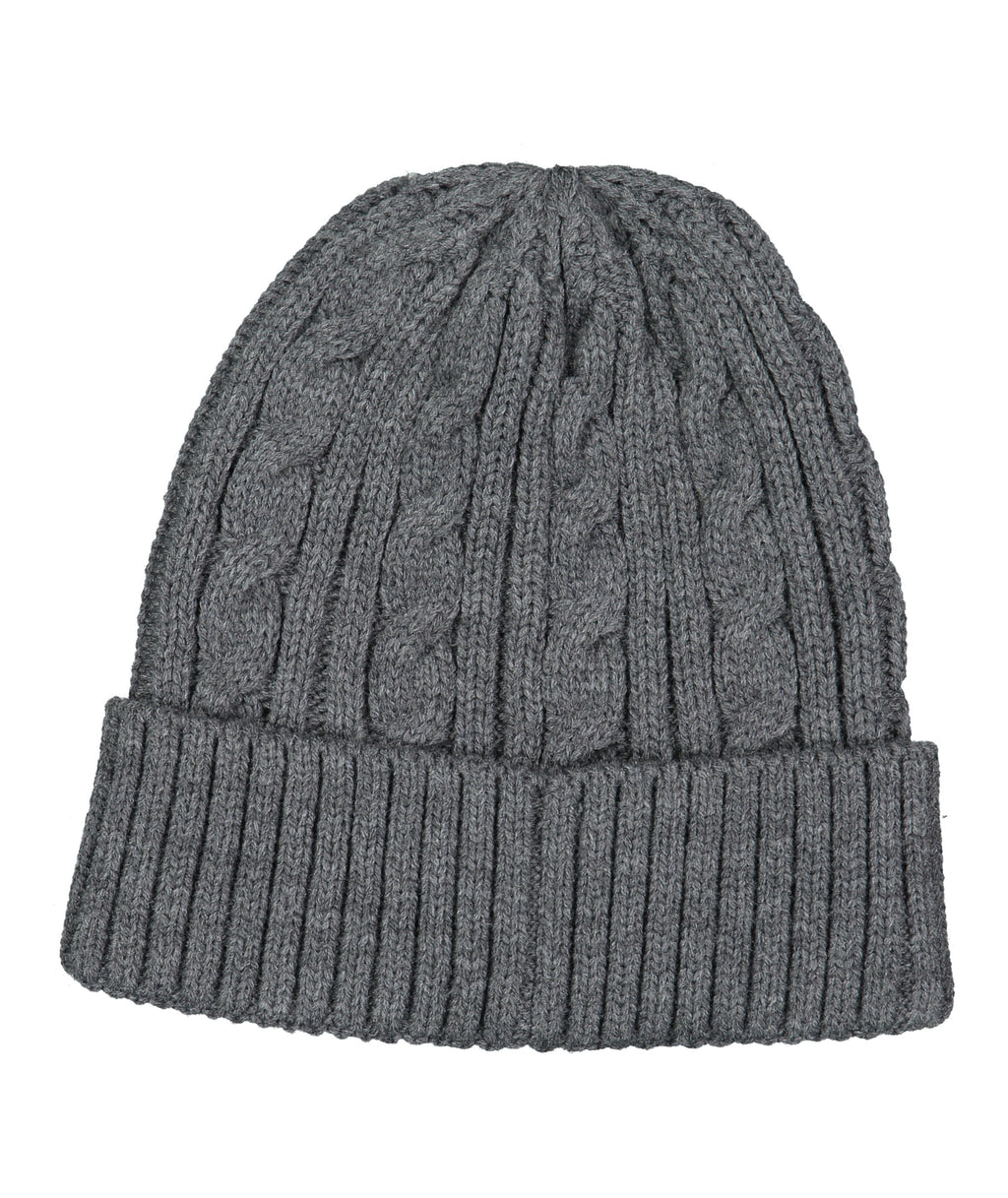 Quiksilver Cable Beanie in CHARCOAL HEATHER