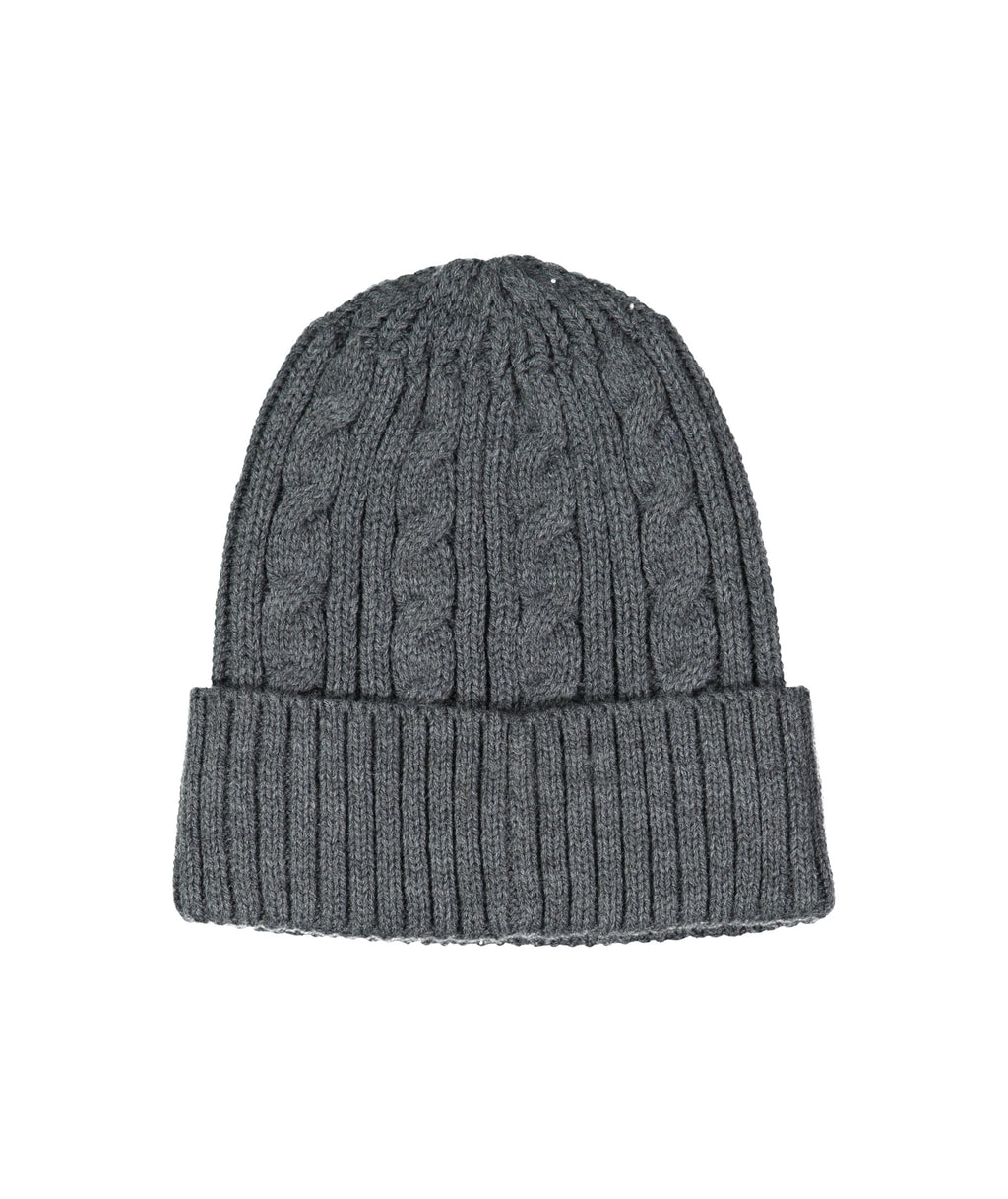 Quiksilver Cable Beanie in CHARCOAL HEATHER