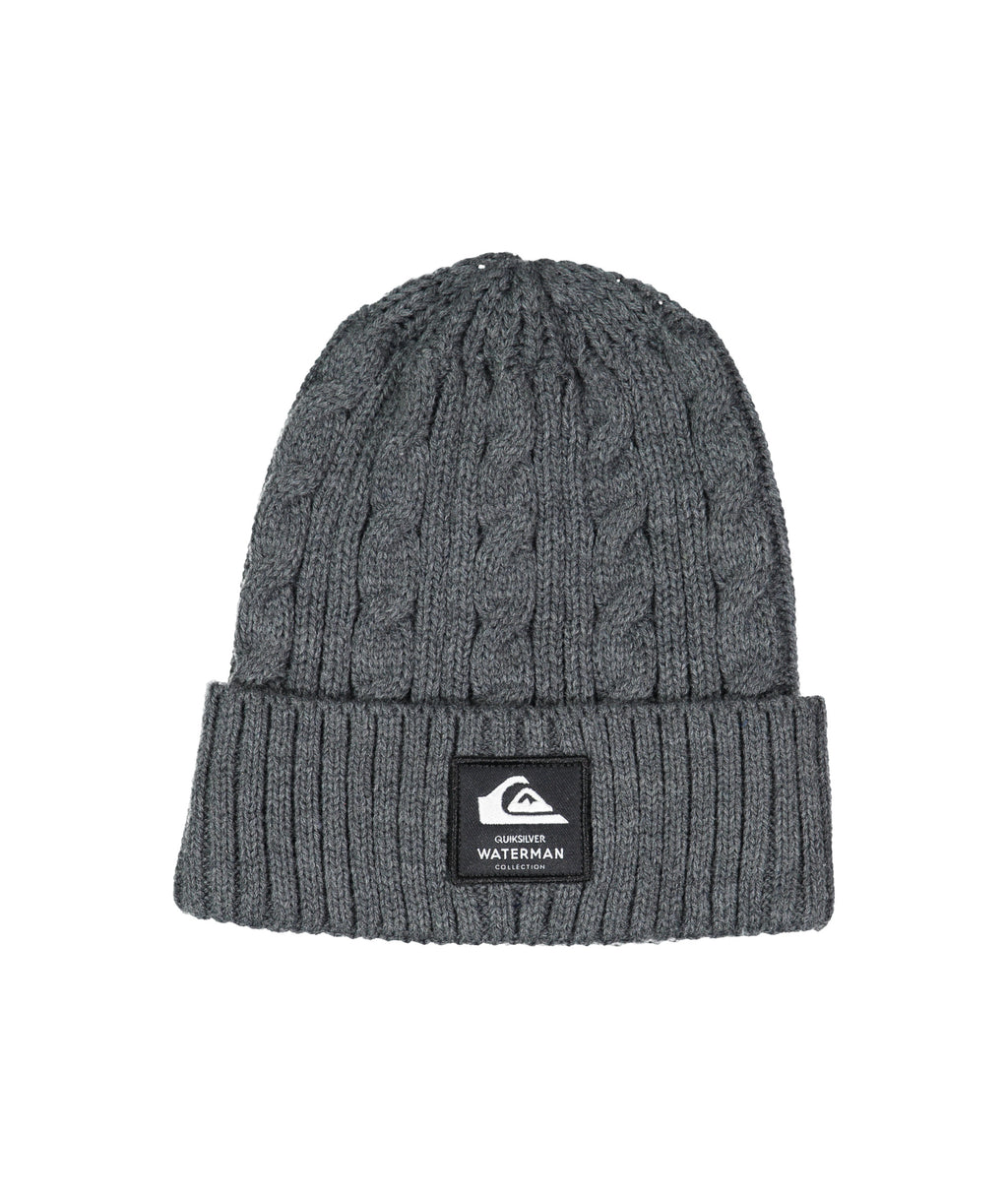 Quiksilver Cable Beanie in CHARCOAL HEATHER
