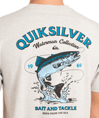 Quiksilver Salty Lines Ss in LIGHT GREY HEATHER