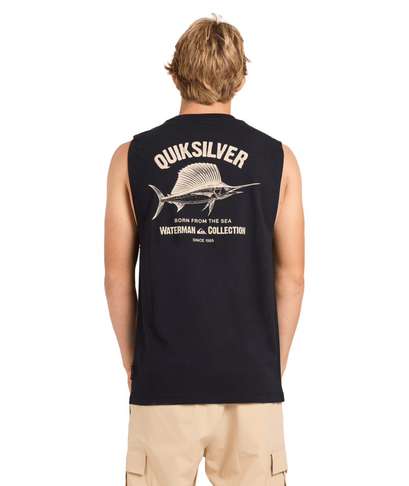 Quiksilver Sails Away Muscle in BLACK