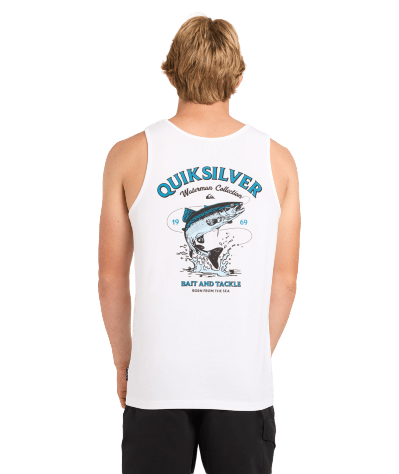 Quiksilver Salty Lines Tank in WHITE