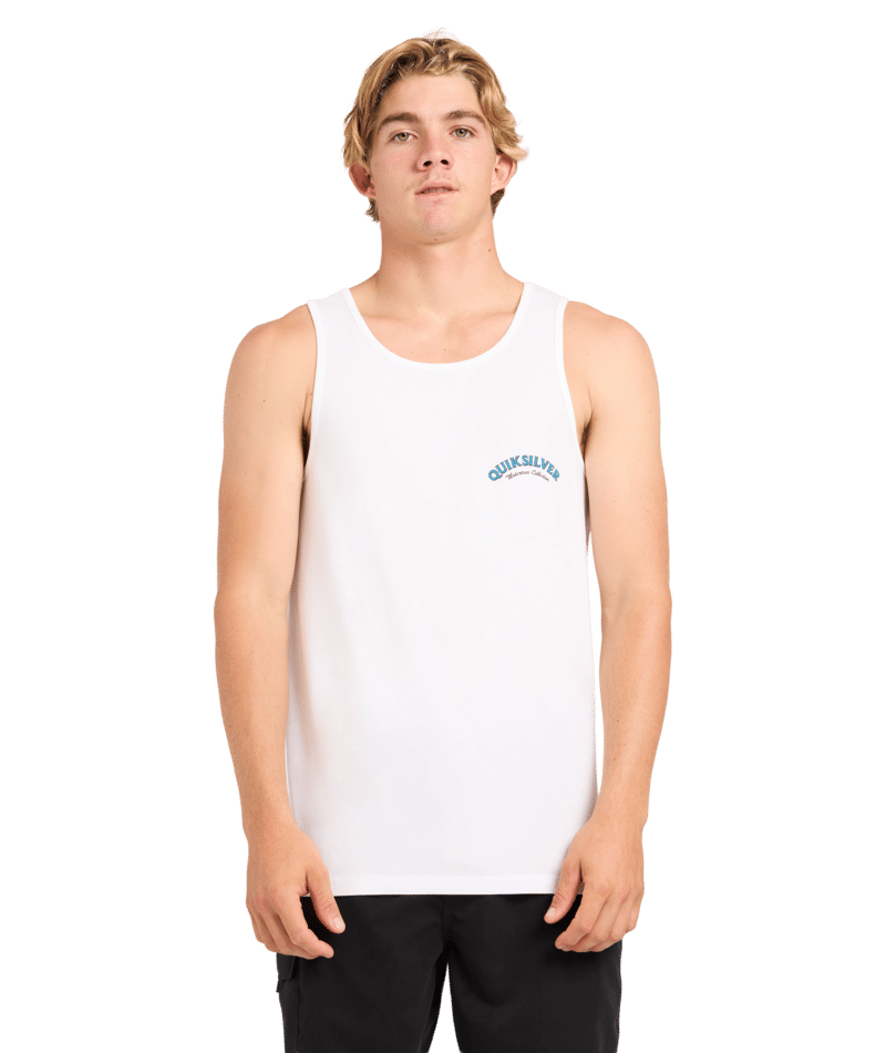 Quiksilver Salty Lines Tank in WHITE