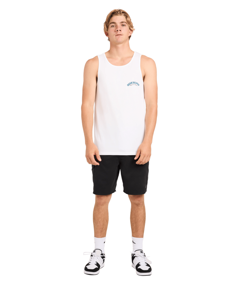 Quiksilver Salty Lines Tank in WHITE