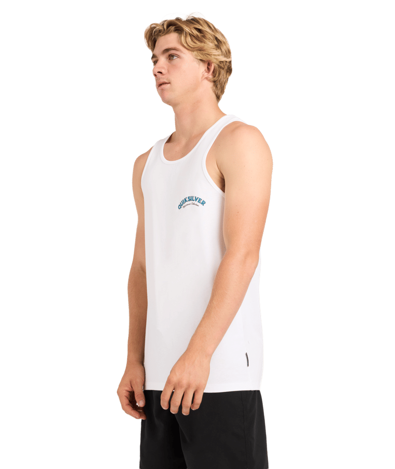 Quiksilver Salty Lines Tank in WHITE