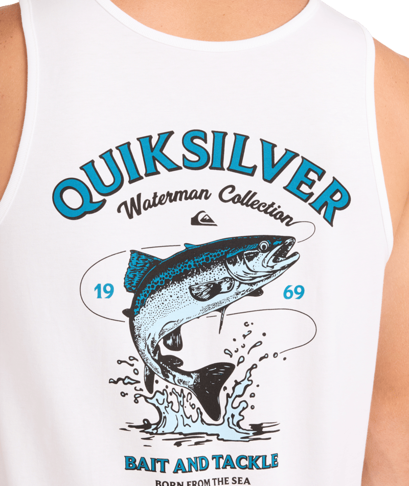 Quiksilver Salty Lines Tank in WHITE