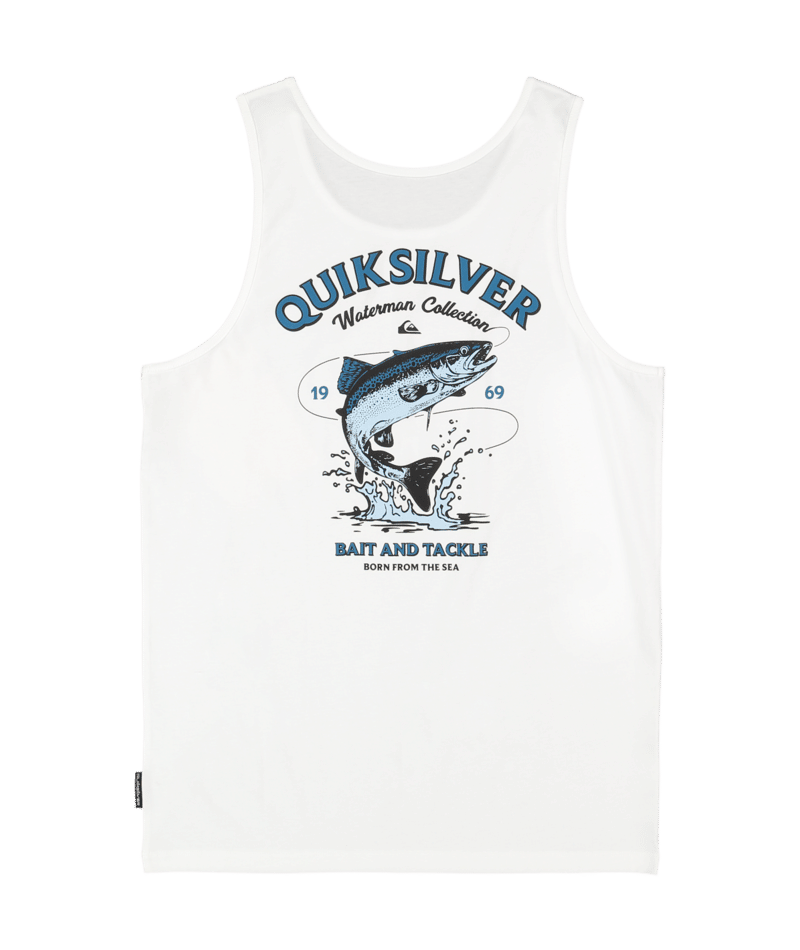 Quiksilver Salty Lines Tank in WHITE
