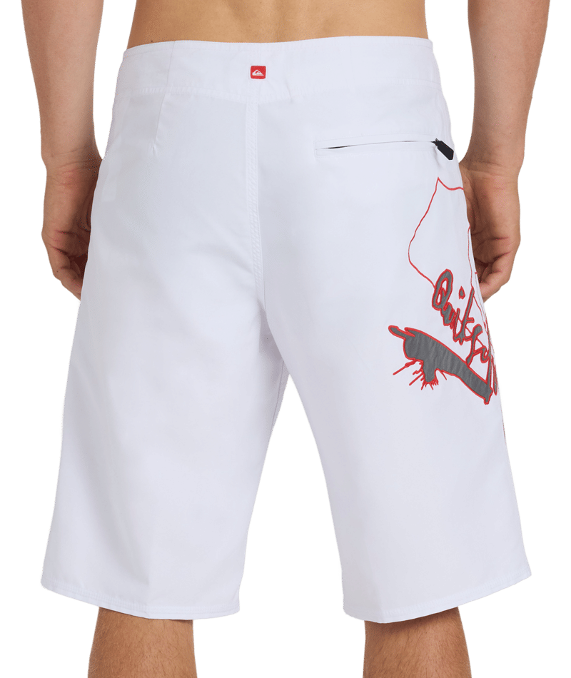 Quiksilver Scrawl 22 Boardshort in WHITE