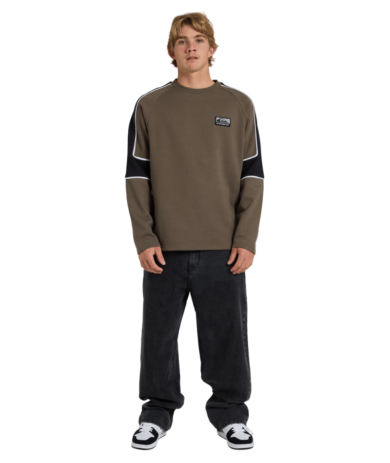 Quiksilver Lines Panel Crew in CANTEEN