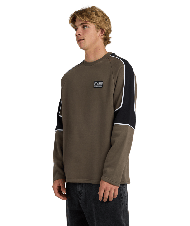 Quiksilver Lines Panel Crew in CANTEEN