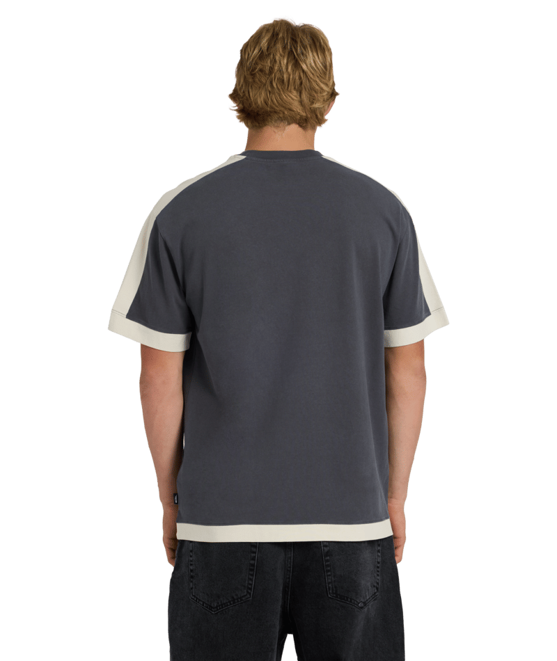 Quiksilver Av-2 Knit Top in ACID WASH/BONE WHITE