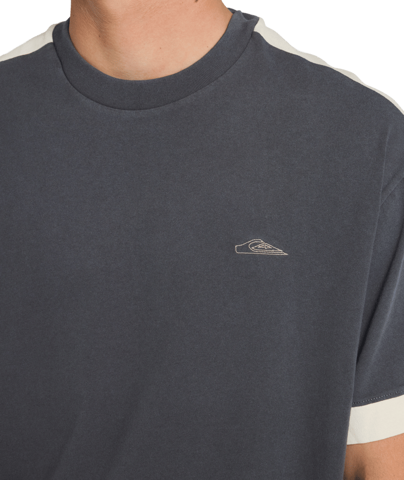 Quiksilver Av-2 Knit Top in ACID WASH/BONE WHITE