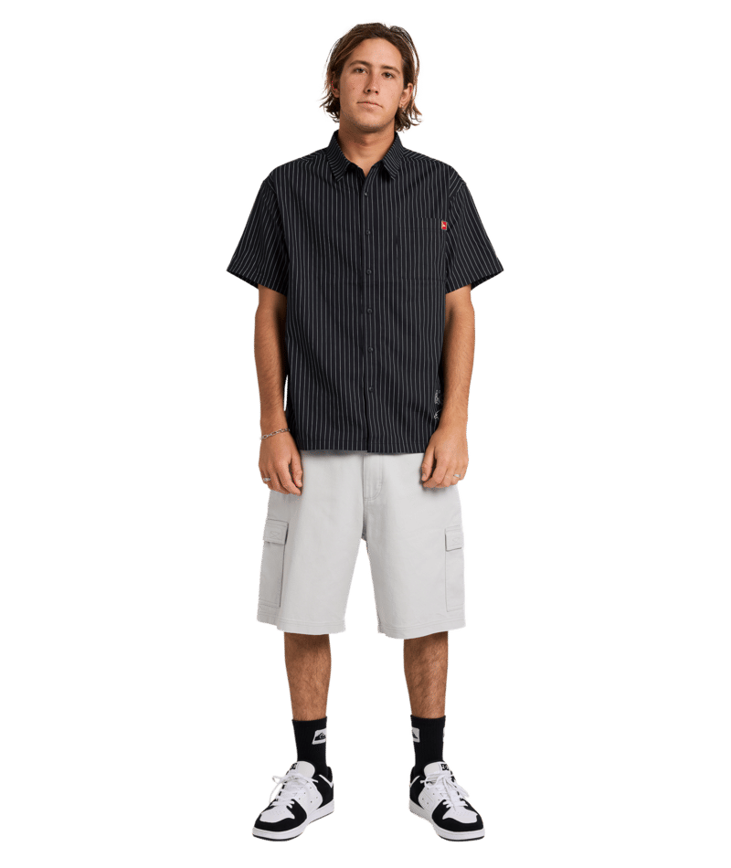 Quiksilver Altered Woven Top in BLACK