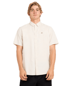 Quiksilver Classic Stretch Shirt Ss in BONE WHITE