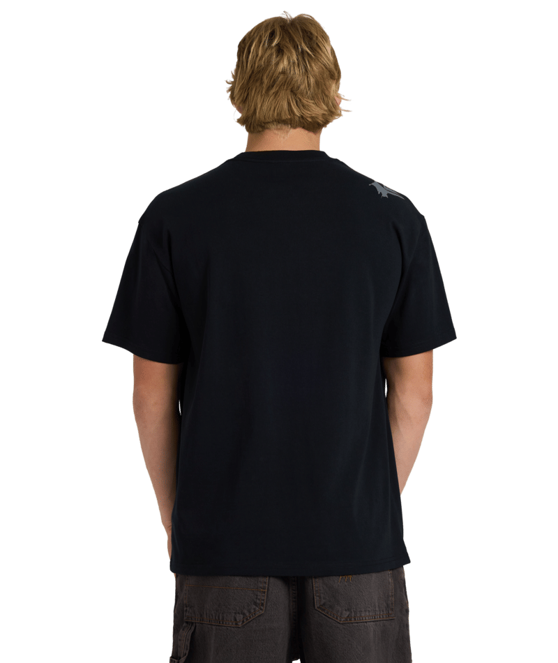 Quiksilver Yg Scrawled Ss Tee in BLACK