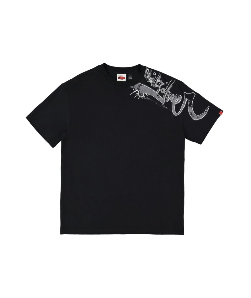 Quiksilver Yg Scrawled Ss Tee in BLACK