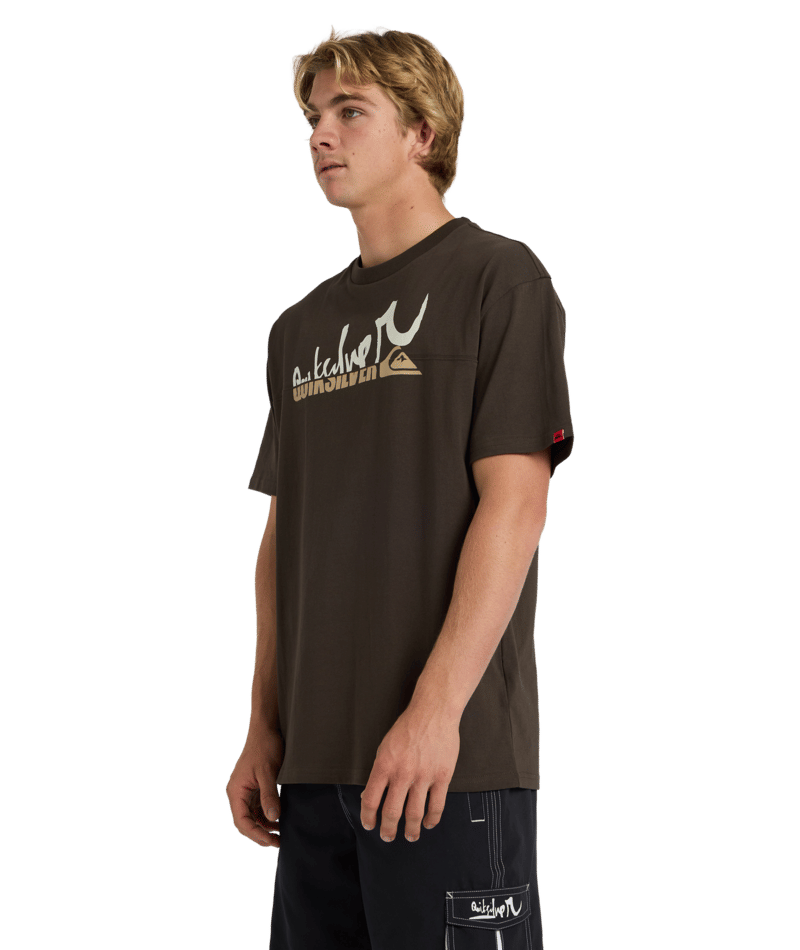 Quiksilver Yg Spliced Ss in BLACK OLIVE