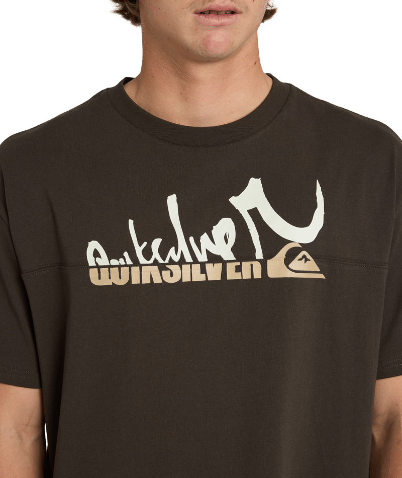 Quiksilver Yg Spliced Ss in BLACK OLIVE