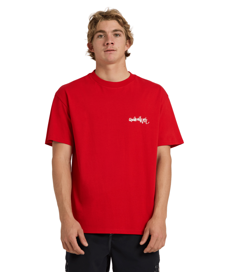 Quiksilver Yg Spray Ss Tee in SALSA