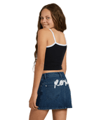 Roxy Rg Backslider Denim Skirt in BLUE