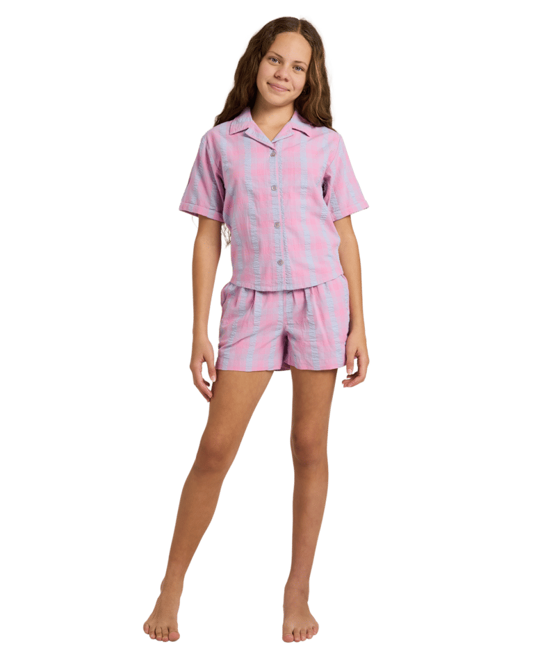 Roxy Rg Phoebe Check Short in FUCHSIA PINK