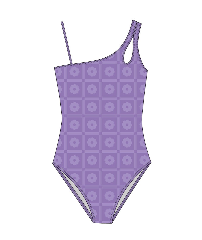 Roxy The Girls One Piece in DAHLIA PURPLE