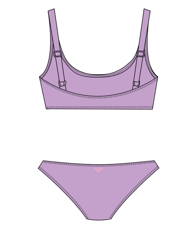 Roxy Rg Shore Swell Bralette Set in VIOLA