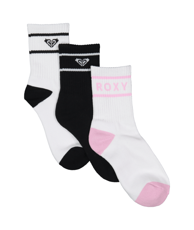 Roxy 3 Pack Crew Socks in MULTI
