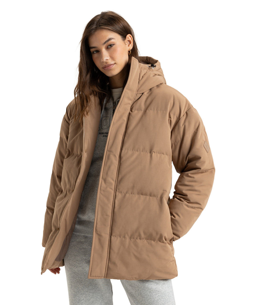 Roxy Ocean Ways Puffer in PORTABELLA