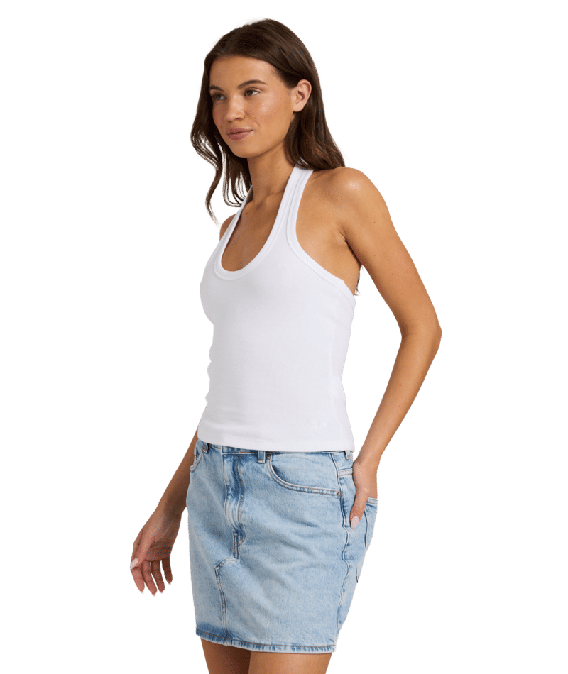 Roxy Base Rib Halter in BRIGHT WHITE