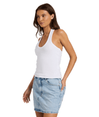 Roxy Base Rib Halter in BRIGHT WHITE