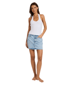 Roxy Base Rib Halter in BRIGHT WHITE