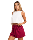 Roxy Place To Be Short in BEET RED