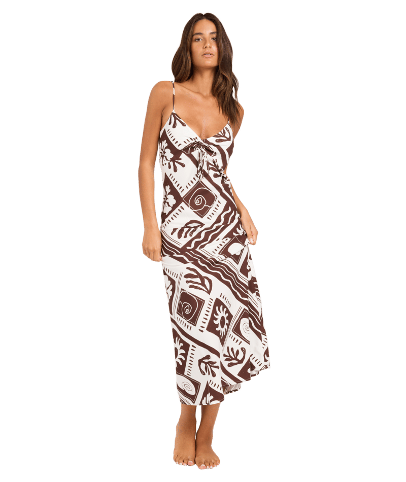 Roxy Cowrie Slip Dress in COCONUT MILK