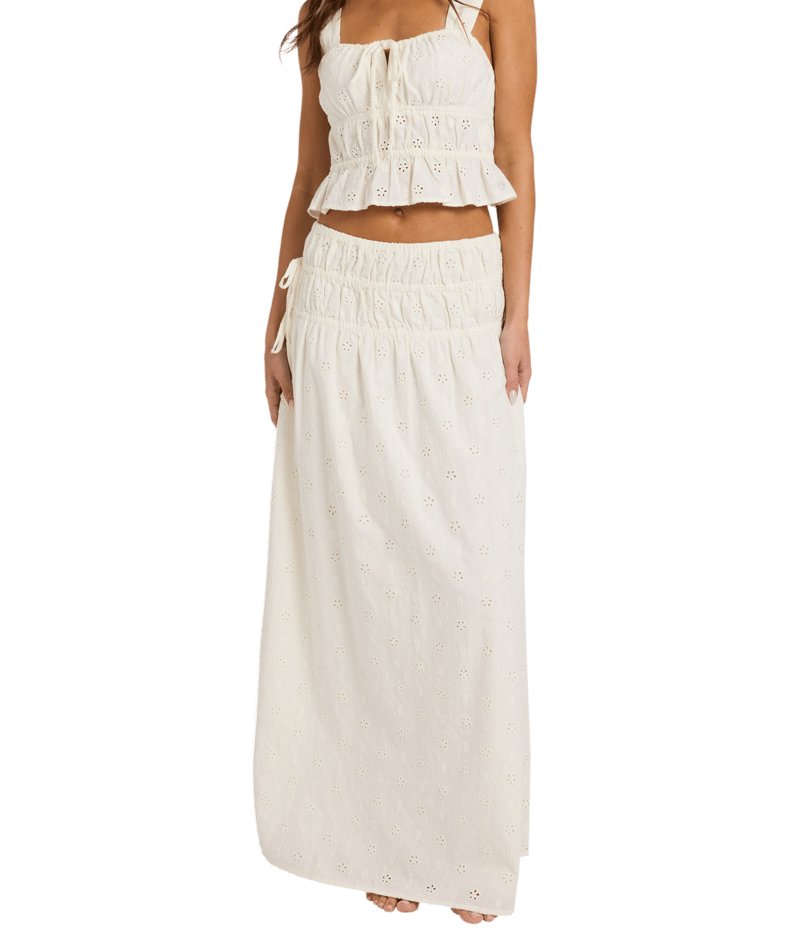 Roxy Lucky One Skirt in COCONUT MILK