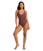 Roxy Roxy Love One Piece V Neck in JAVA