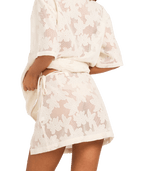 Roxy Adrift Mini Wrap Skirt in NATURAL