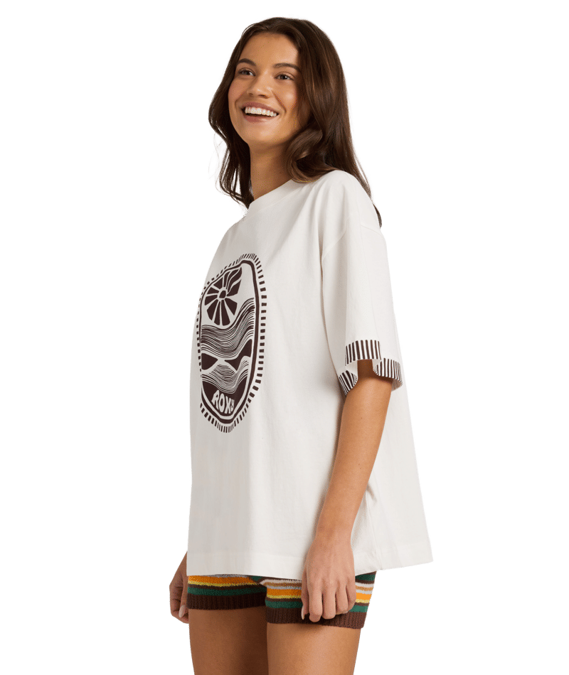Roxy Sunscape Tee in COCONUT MILK