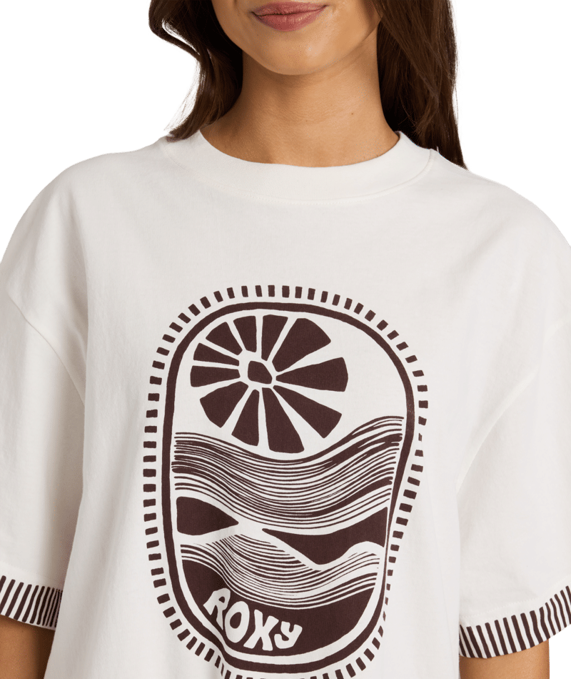 Roxy Sunscape Tee in COCONUT MILK