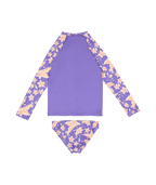 Roxy Plumeria Love Ls Lycra Set in DAHLIA PURPLE PLUMERIA LOVE