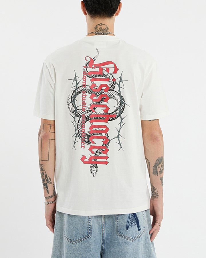 Kiss Chacey Risen Relaxed Tee in Natural White