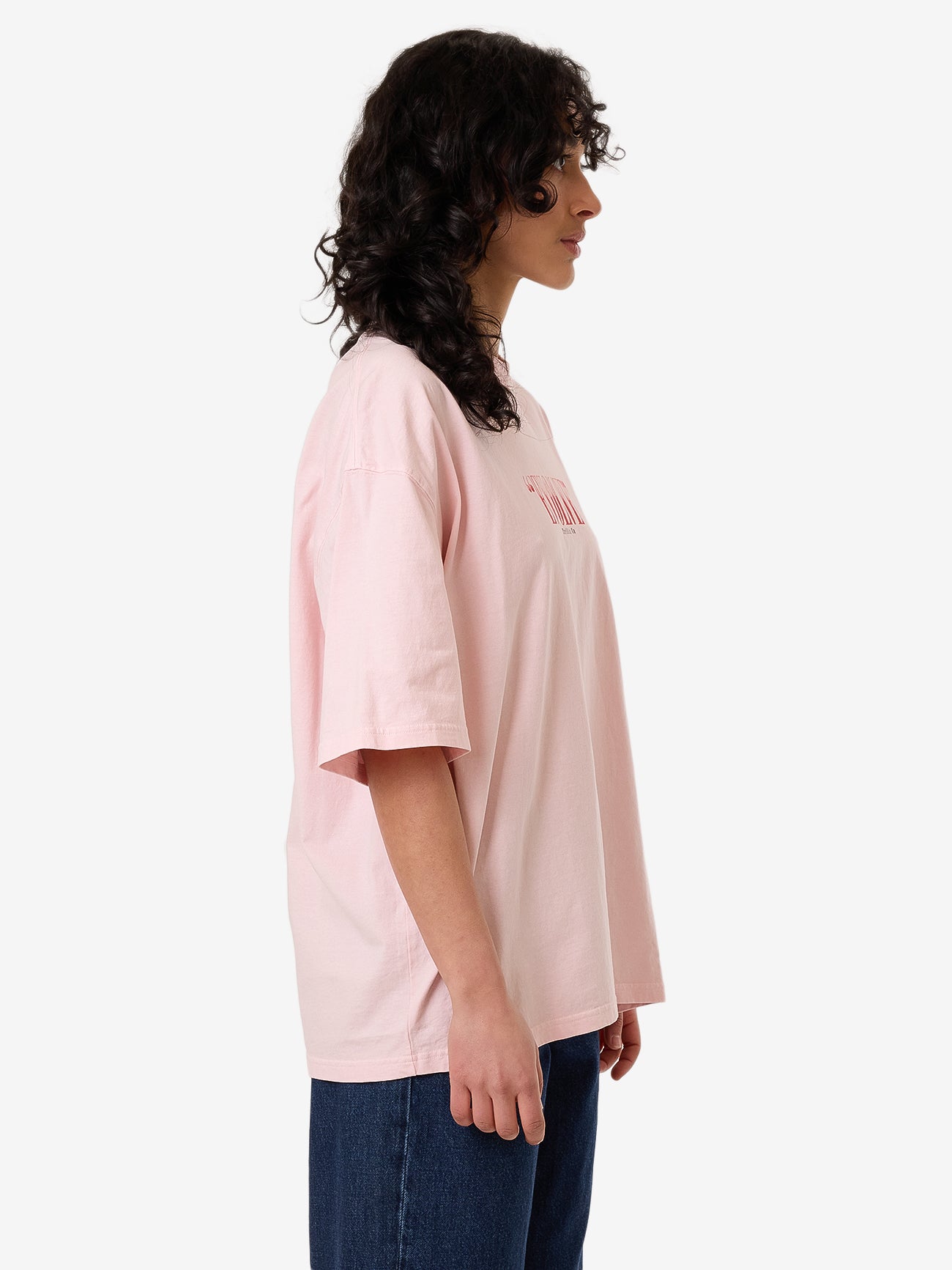 Thrills Highly Evolved Oversized Tee - Barely Pink in Barely Pink