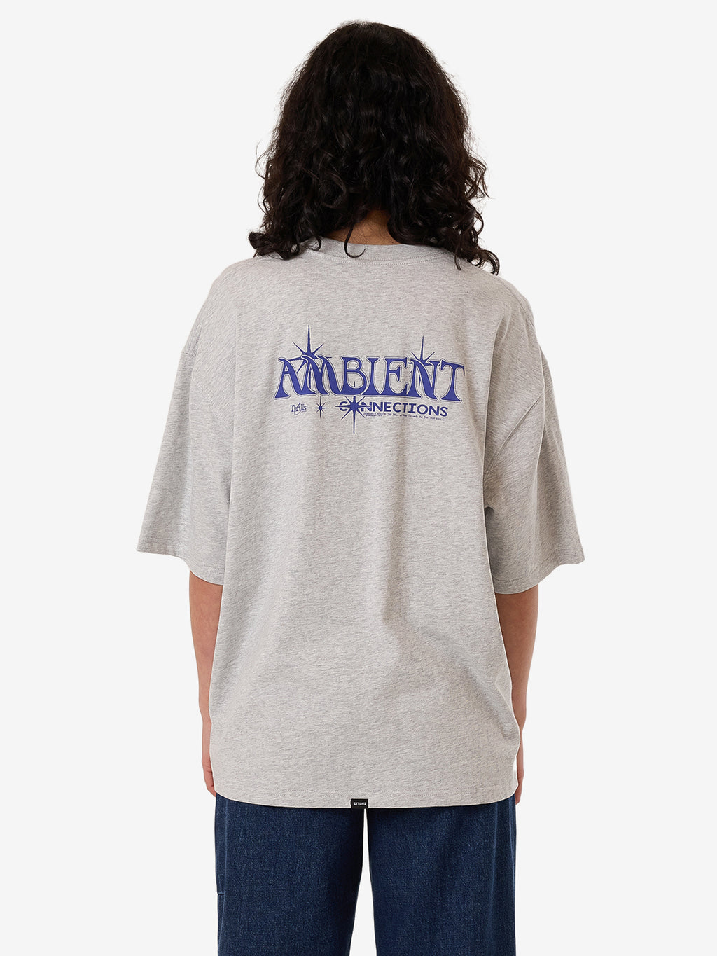 Thrills Ambient Connection Oversized Tee - Snow Marle in Snow Marle